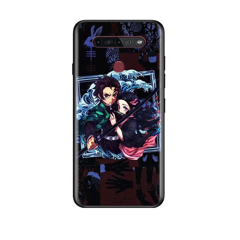 

Anime Demon Slayer Kimetsu no Yaiba For LG G8 V30 V35 V40 V50 V60 Q60 K40S K50S K41S K51S K61 K71 K22 ThinQ 5G Phone Case