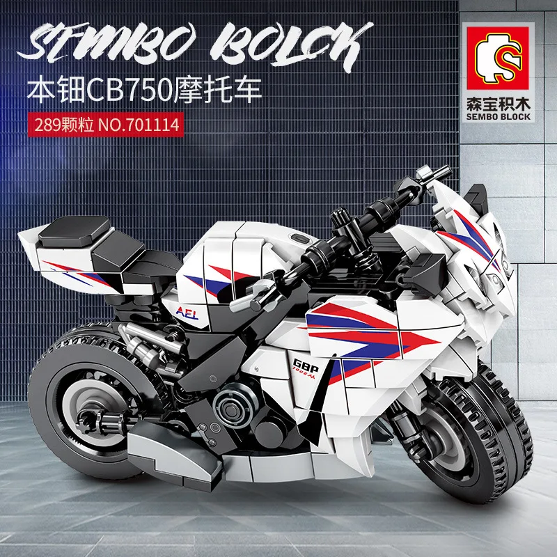 Блоки Sembo Moto для ухода за кожей мотогонок Off модель дорожного транспортного