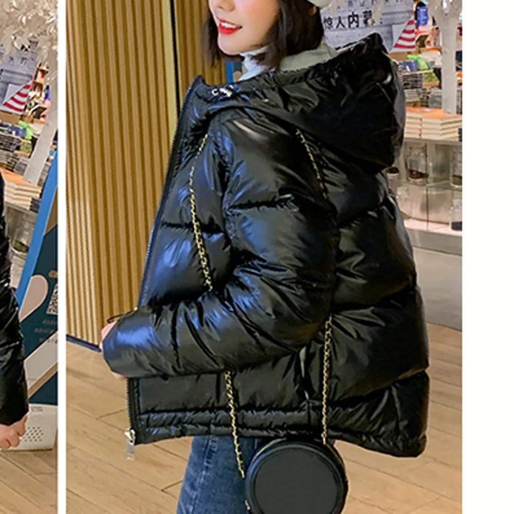 Новинка 2019 года однотонная Модная хлопковая куртка с хлопковой подкладкой на