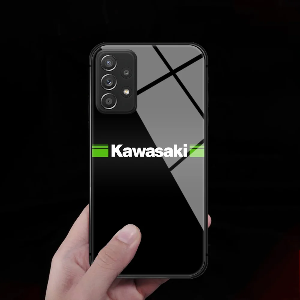 

Ninja Kawasaki Tempered Glass Phone Case Cover For Samsung Galaxy A M 10 12 20E 21 31 40 50 51 52 70 71 72 S Hot Silicone Pretty