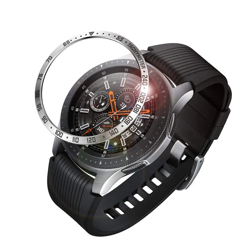 Металлический корпус для Samsung Galaxy Watch 46 мм 42 Gear S3 frontier клейкий безель с кольцом