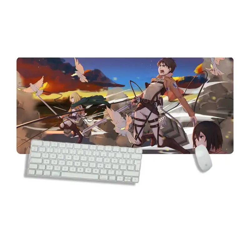

Ackerman Attack on Titan anime Large PC Computer mat Desk Table Protect Game Office Work Mouse Mat pad Non-slip Laptop Cushion