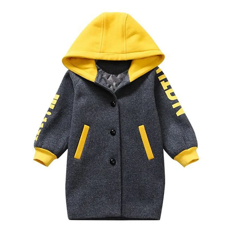 

Kids Girl Overcoat Winter New Fashion Houndstooth Wool Coat for Girls Teens Autumn Jacket Warm Long Outerwear Children Windproof