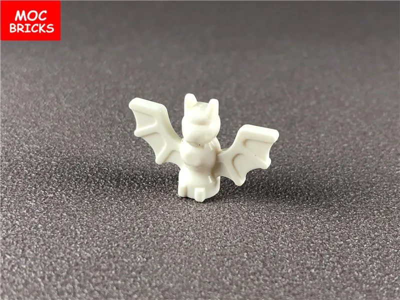 10 шт./лот MOC кирпичи черные летучие мыши животные Воздушный Летающий замок