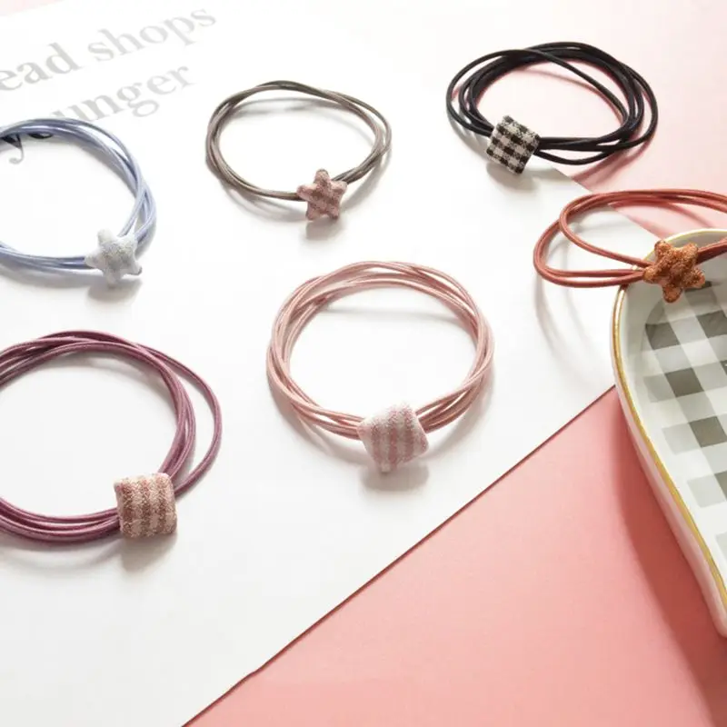 

1pcs New Fabric High-elastic Elastic Hair Bands Rubber Hair Ties Band Rope For Women Girls Ponytail Holder