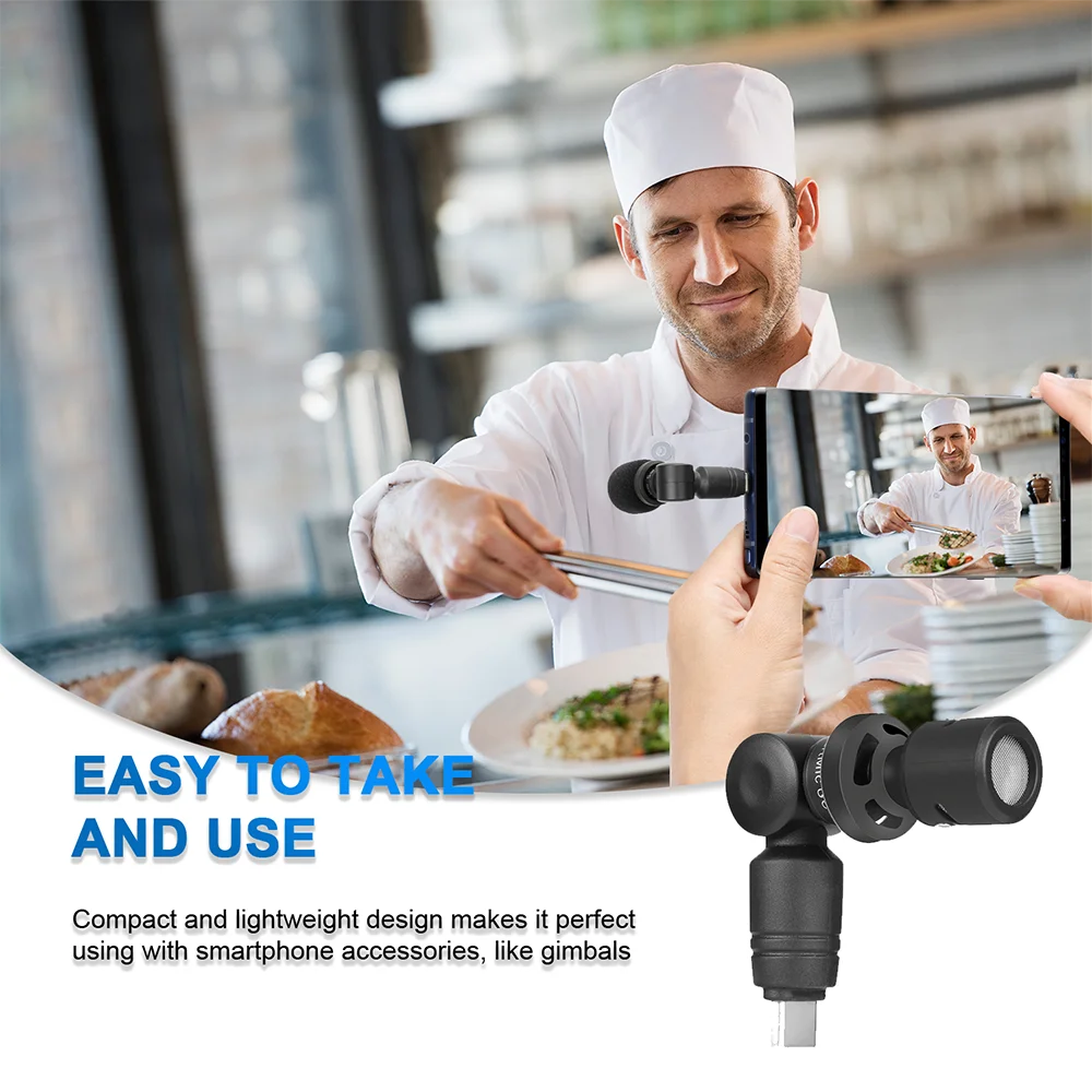 Конденсаторный микрофон Saramonic SmartMic UC Mini Plug &amp Play совместимый с устройствами iPad Pro