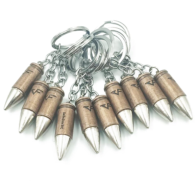 Брелок в виде пули игровые аксессуары высокое качество металлический брелок для