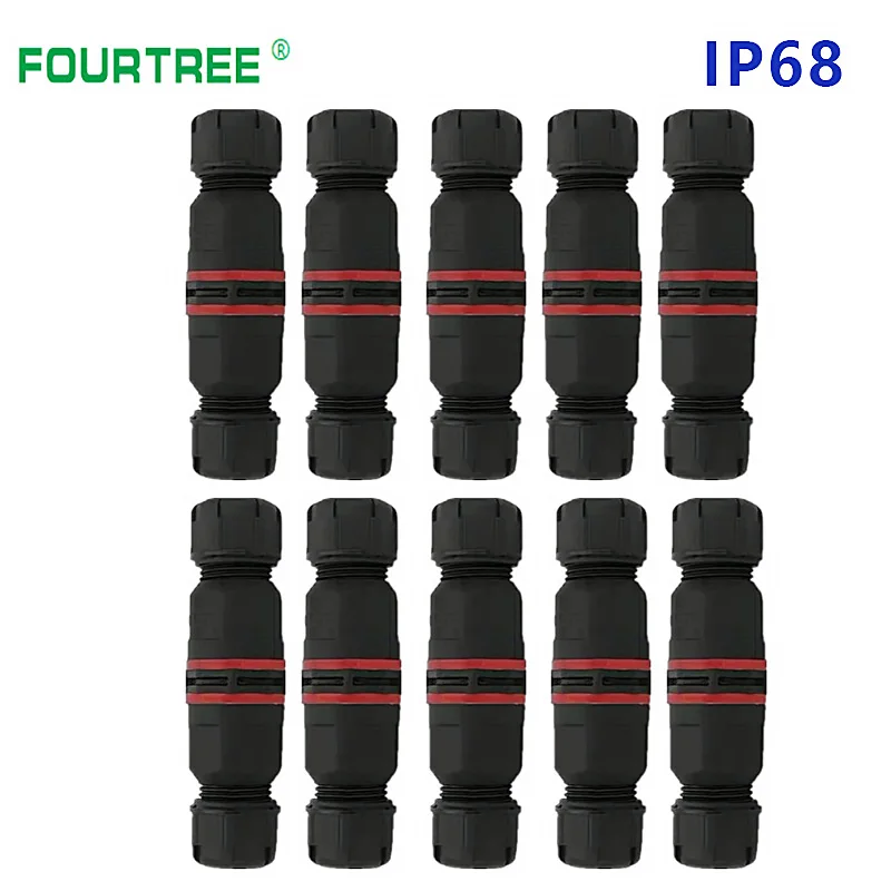 10 шт. IP68 Водонепроницаемый клеммный блок электрический провод Кабельный разъем
