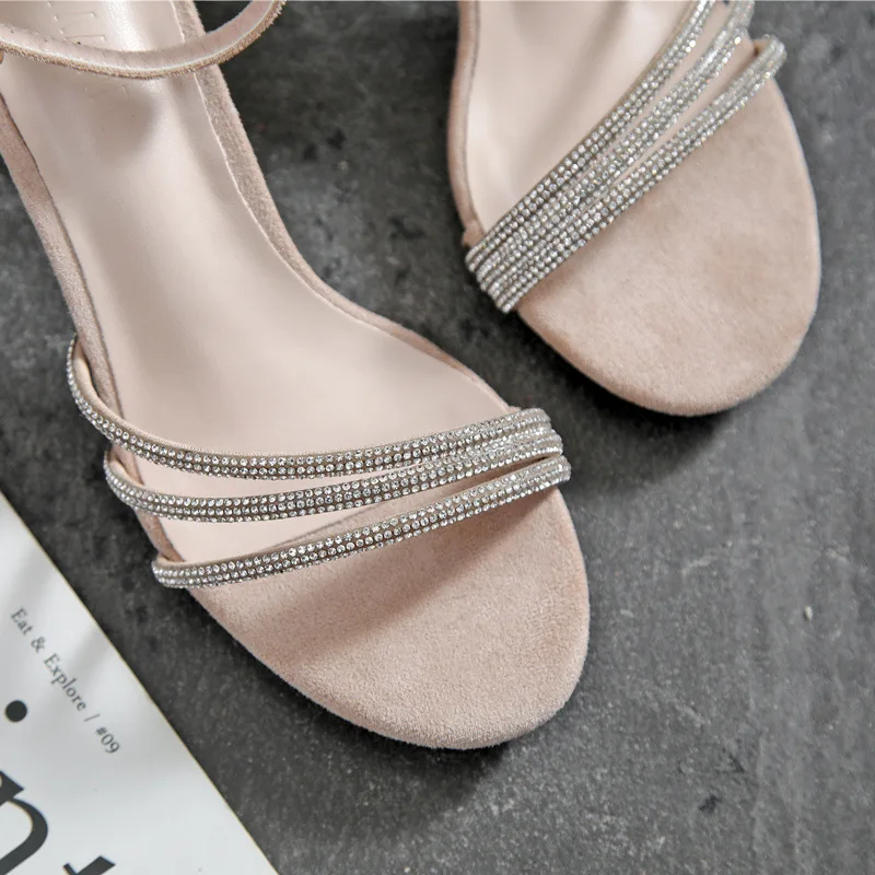 

2021 New Stiletto Heels with Rhinestone Sandals for Women