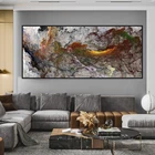 Абстрактная картина маслом ржавчины облако серый пейзаж настенная картина для гостиной Холст Современное искусство плакат и печать