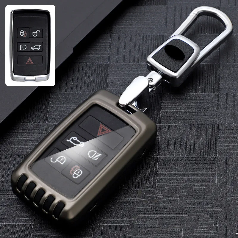 

Car Key Case Holder Keychain For Land Rover Range Rover Discovery 5 Sport 2018 2019 For Jaguar XEL E-PACE 2019 Accessories