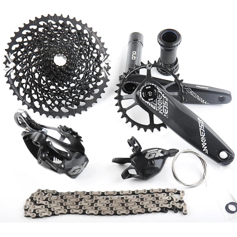 SRAM GX Орел 1x12s 10-50T Скорость указано комплект DUB 32/34T 170/175 мм триггерный переключатель передач задний переключатель кассета с цепью диаметра окружности болтов(описание