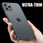 Ультратонкий матовый ПП чехол для iphone 12 Mini 11 X XR XS Pro Max, полное покрытие для iphone SE 7 6 6s 8 Plus, жесткий ударопрочный чехол из поликарбоната