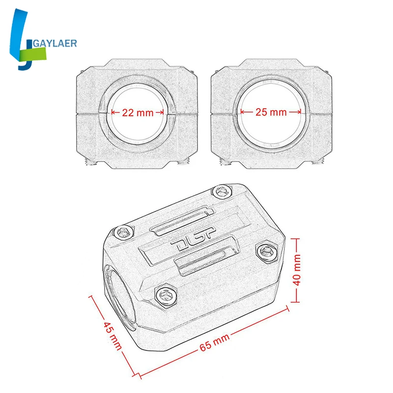 

Motorcycle Bars Engine Protection Bumper Decorative Block Dismantling For BMW R1200GSLC ADV F700GS F800GS 28mm 25mm 22 mm