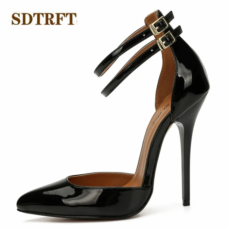 Туфли-лодочки женские на шпильке 13 см с острым носком |