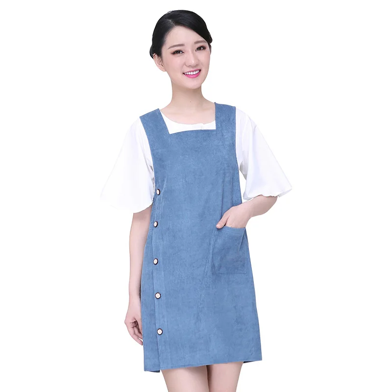 Новая корейская мода милый жилет-стиль домашняя кухня фартук вельветовый