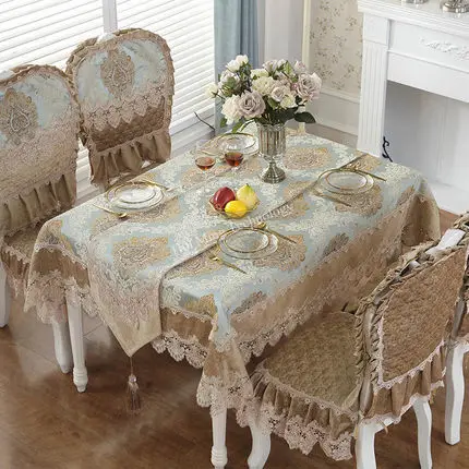 Европейская роскошная скатерть с вышивкой обеденный стол круглый Жаккардовая