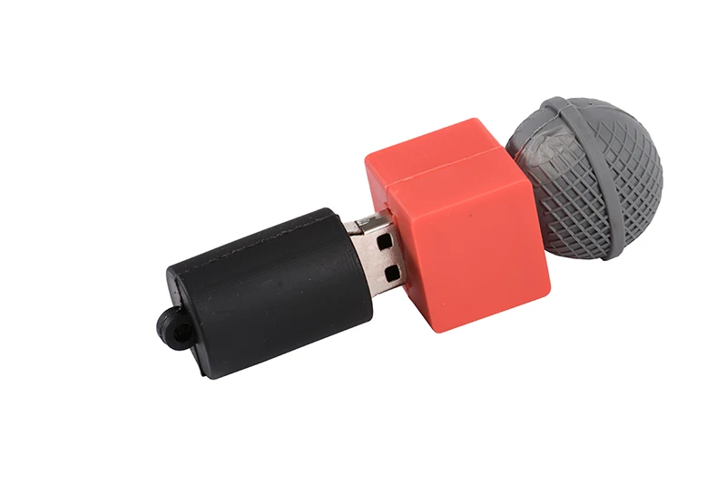 JASTER USB 2,0 мультяшная модель микрофона USB флеш-накопитель 4 ГБ 8 ГБ 16 ГБ 32 ГБ 64 ГБ флеш-накопитель внешний накопитель U диск подарок