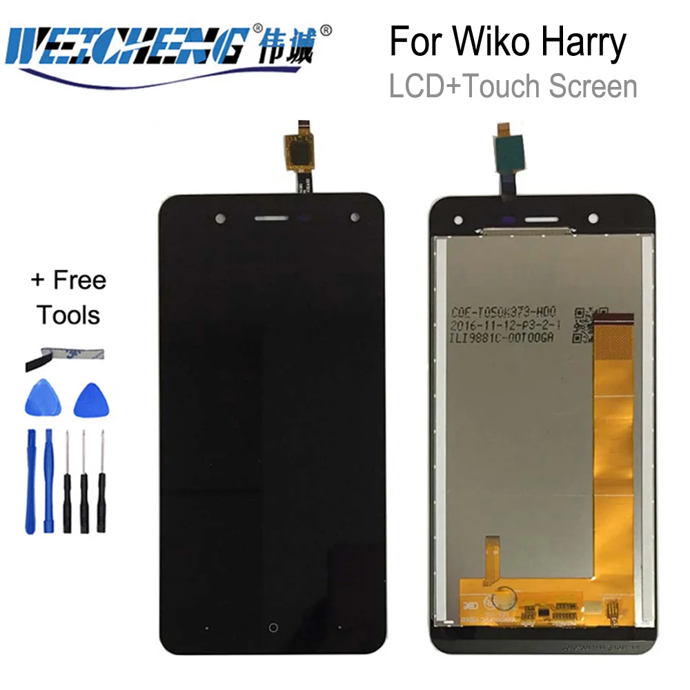 

WEICHENG для Wiko Гарри ЖК-дисплей + сенсорный экран в сборе для wiko Гарри ЖК-дигитайзер качество Протестировано + Бесплатные инструменты