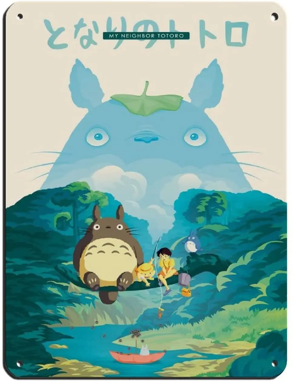 

Movie Poster Classic Movie My Neighbor Totoro Movie Poster 4 Tin Sign Vintage Metal Pub Club Cafe bar Home Wall Art Decoration