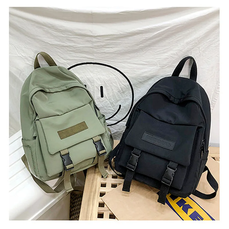 

New Trend Female Backpack Casual Classical Women Backpack Fashion Women Shoulder Bag Solid Color School Bag For Teenage Girl