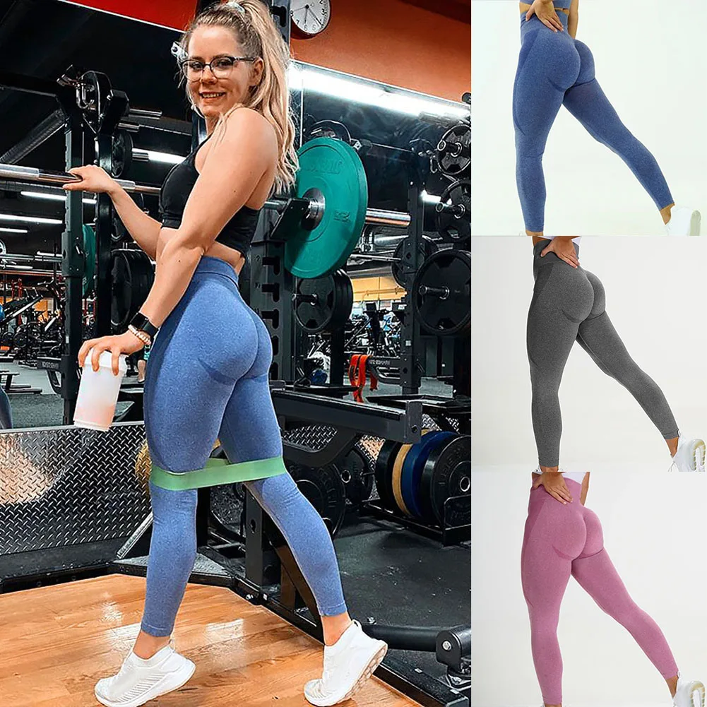 

Бесшовные леггинсы с эффектом пуш-ап, спортивные женские штаны для фитнеса, бега, йоги, энергетические бесшовные леггинсы, влагоотводящие л...