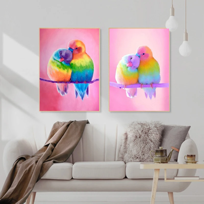 

DIY Painting By Numbers Animal Birds Kit Oil Picture By Numbers Wall Art Paintings On Canvas Home Decoration Christmas Gift