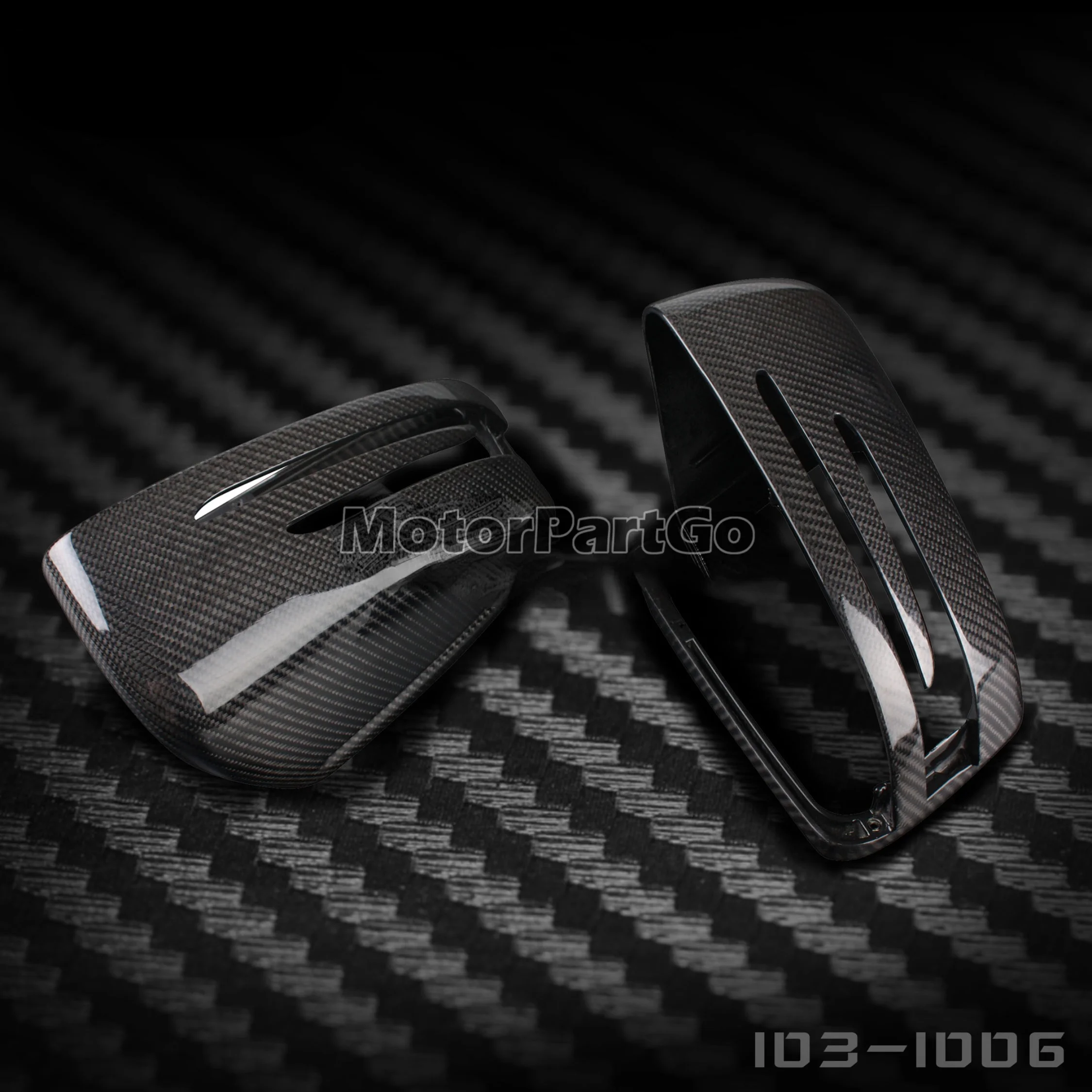 

Зеркальная Обложка из натурального волокна Crabon, обменная оригинальная 1 пара для Mercedes Benz W204 2007-2014