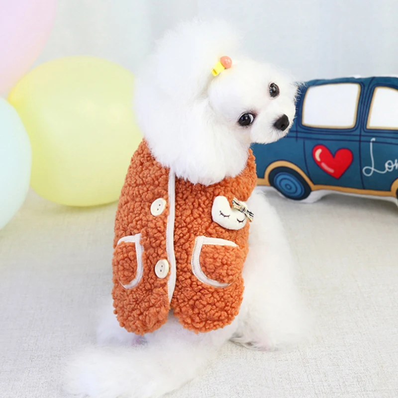 

Новая одежда для собак, жилет для щенков, куртки, теплая ветрозащитная зимняя куртка для маленьких собак, куртка, одежда с подкладкой, жилет, ...