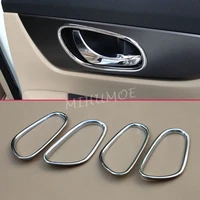 for nissan rogue x trail t32 2014 2021 bright chrome interior door handle surrounds cover trims