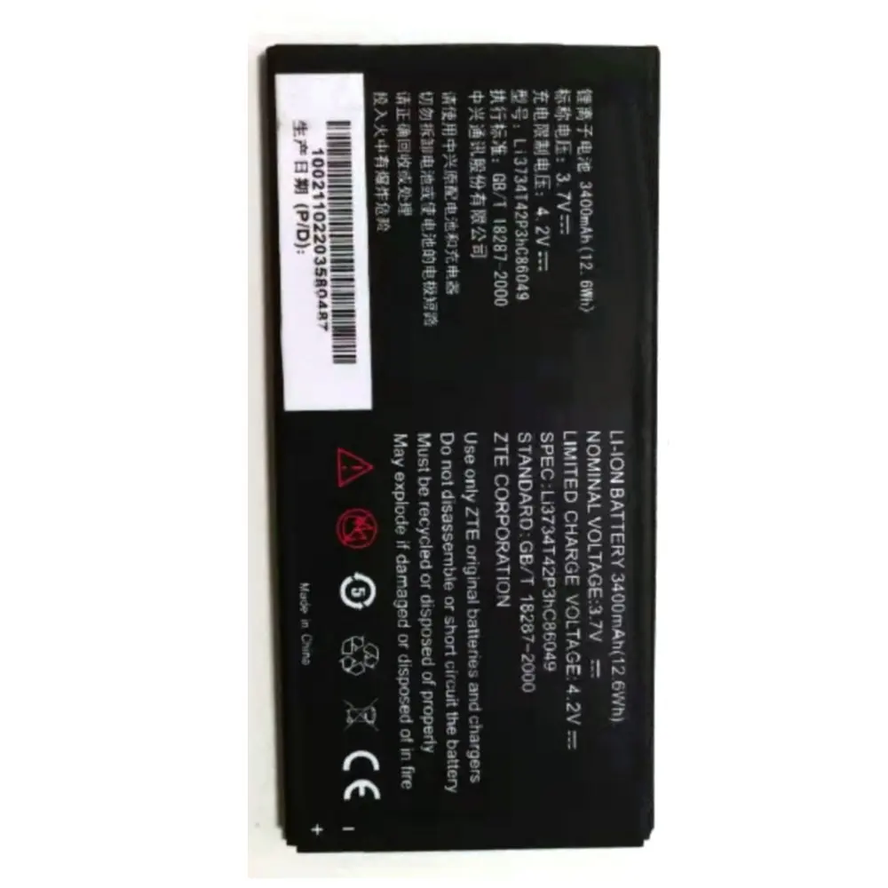 

Replacement Battery 3400mah Li3734T42P3hC86049 Battery For ZTE V9 V9e T9 V9C V9+ V9A Batteries