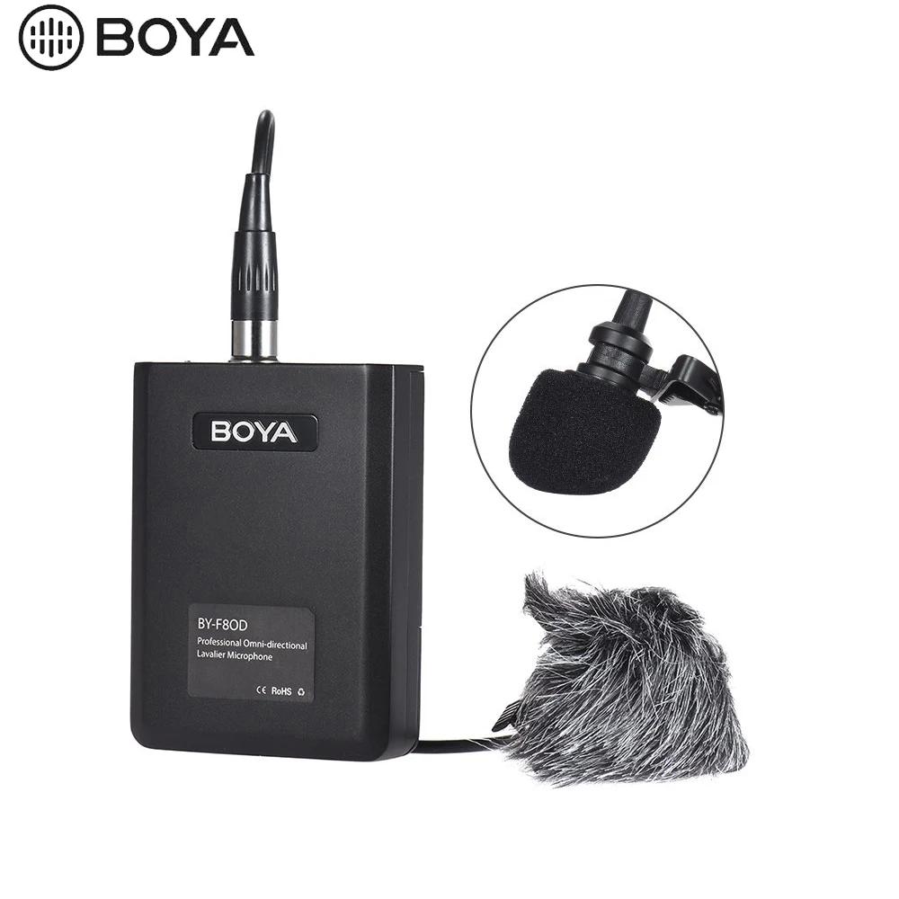 BOYA BY F8OD Профессиональный XLR Lavalier микрофон для инструментов вокальной