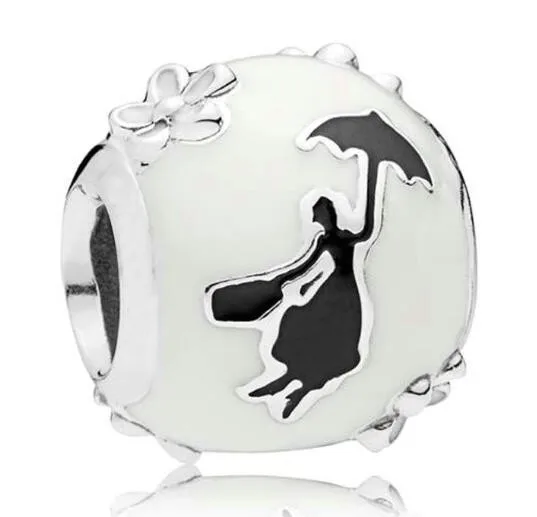 Бусина-Шарм розовая бабочка из серебра 925 пробы для браслетов и ожерелий Pandora |