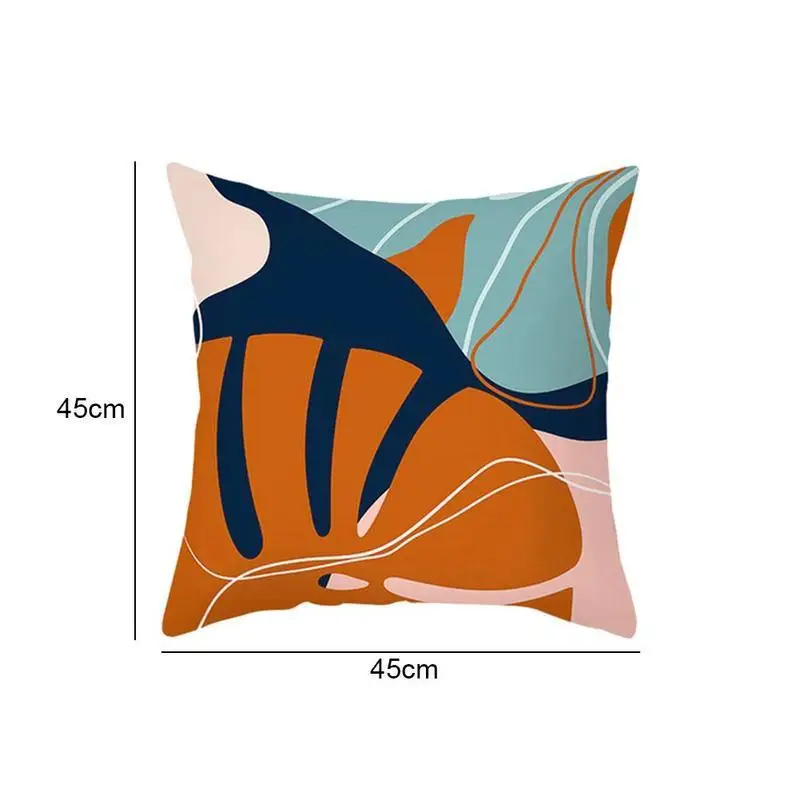 

Cushion Cover Abstract Art Printed Pillowcase Square Decor NEW Case * Peachskin Polyester Pillow Throw 45 45 CM Home Z2X9