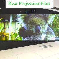 sunice self adhesive use for advertising holographic rear film projection 3d screen film for window shop display exhibition 1m