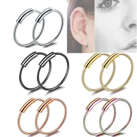 multi function circle nose ring the nasal nail jewelry earring ear bone screws stainless steel puncture accessories ear ring