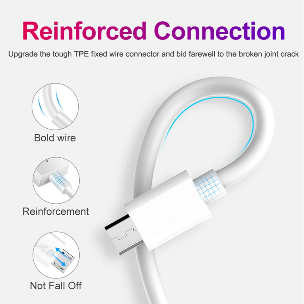 Зарядный кабель Micro USB 150 см для Huawei Honor 7a pro 7c 8C 8X Y7 2019 3 м/2 м/1 м синхронизации данных