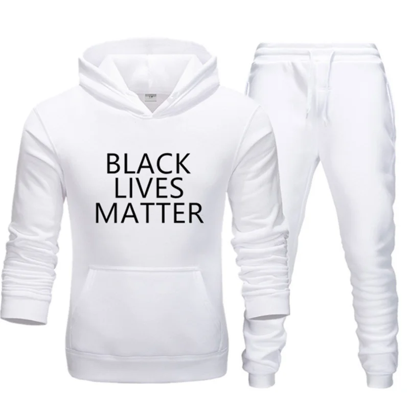 Для Мужчин's 21SS новый черный живет материя письма печатаются свитер с капюшоном