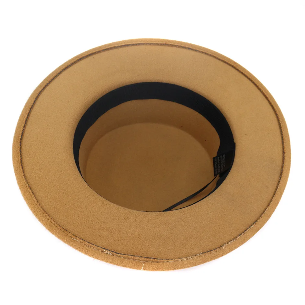 Оптовая цена шляпа Федора розово-красная акриловая цветная цепочка зимняя