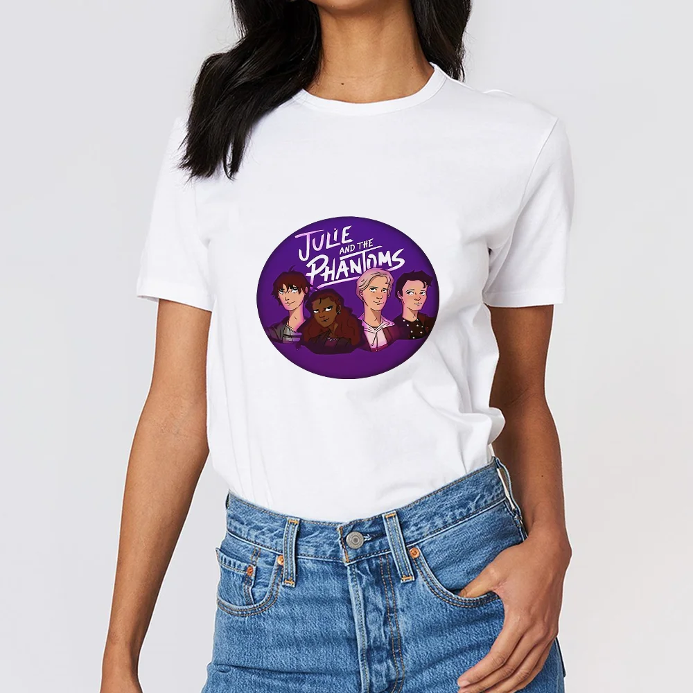 

Julie and The Phantoms Cartoon Women Tshirts Girl Power Summer Harajuku Tshirt Oversize Fashion Tops Short Sleeve Tee shirt