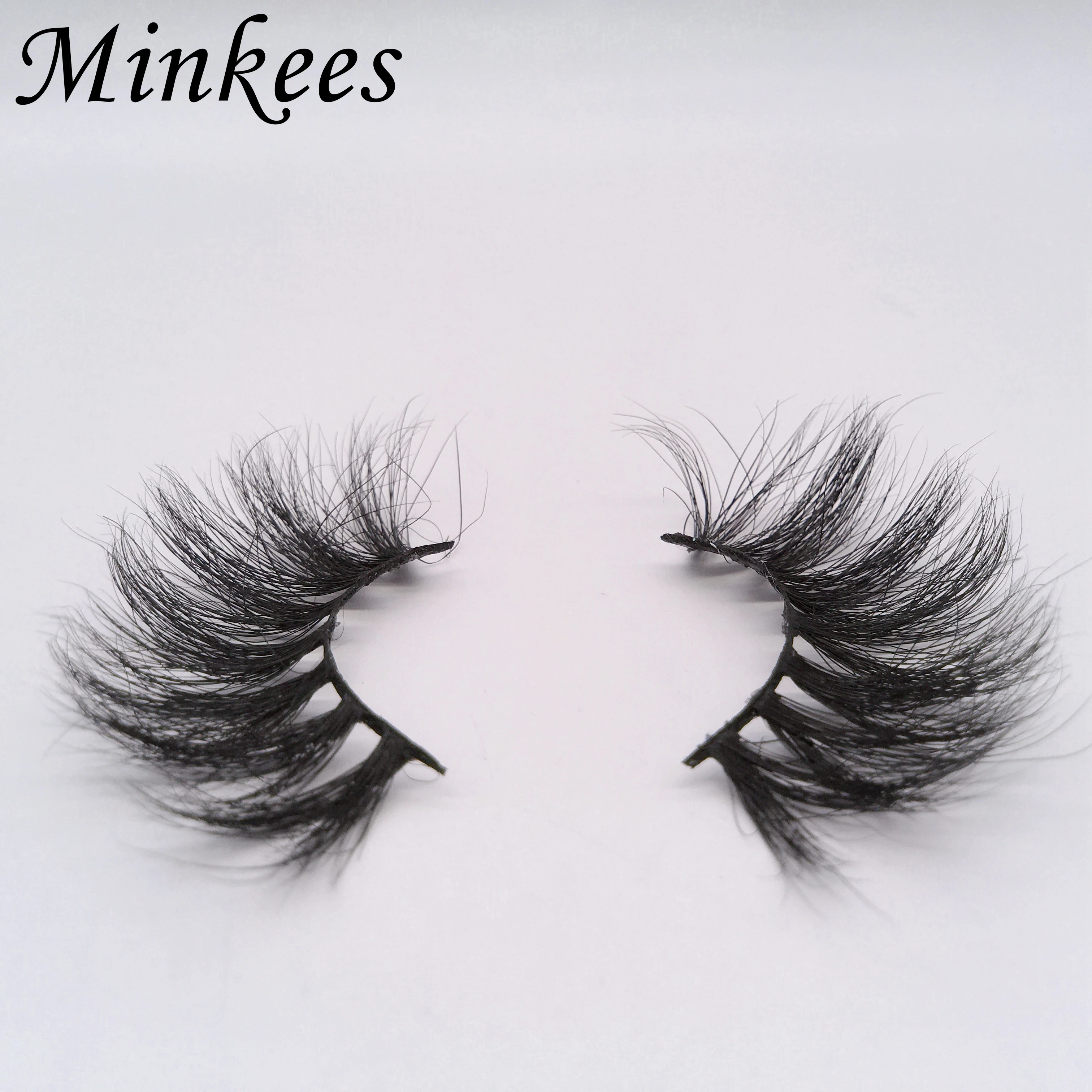 Minkees 27 мм норковые ресницы оптом 6D Накладные Объемные пушистые ручные Висячие