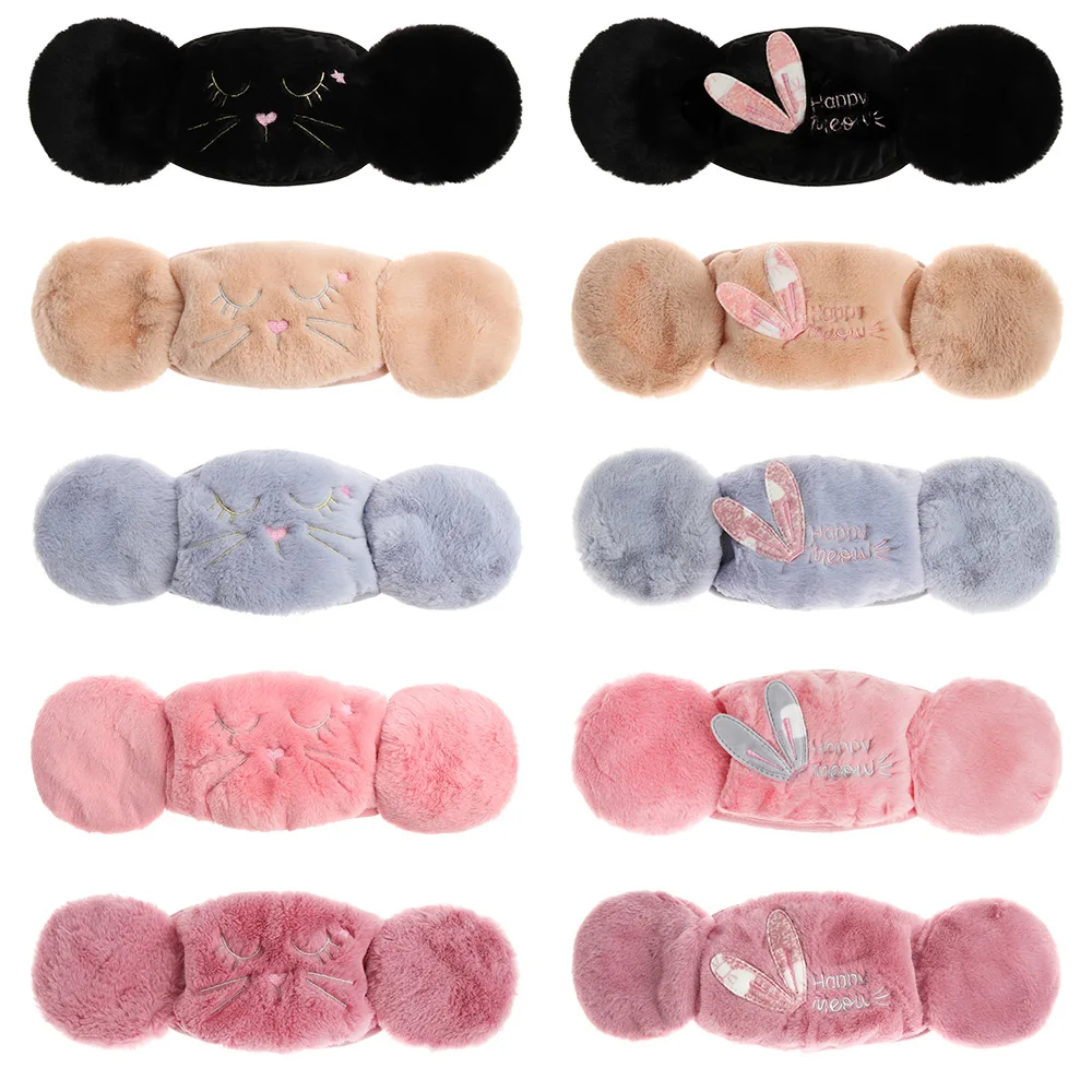 Новинка 2 в 1 Теплые маски наушники Мультяшные милые шапка для ушей Осень зима