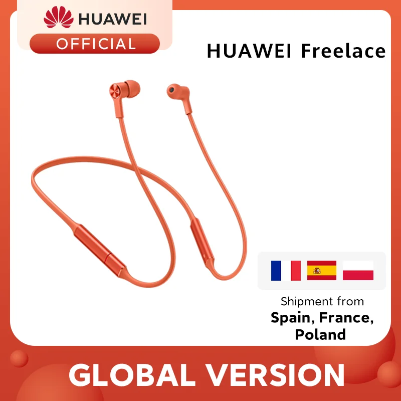 В наличии Huawei FreeLace беспроводные наушники Bluetooth спортивные водонепроницаемые в