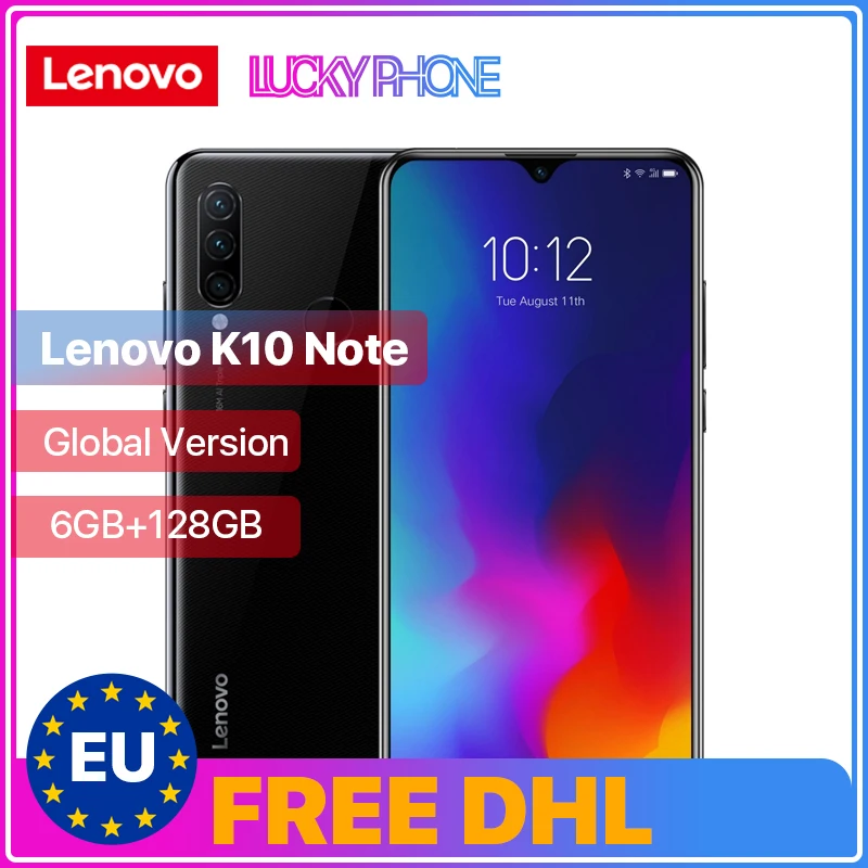 Глобальная версия Lenovo K10 Note 6G 128G смартфон Z6 Lite Snapdragon 710 Octa Core Triple Back Cams 6 3 &quotКапля