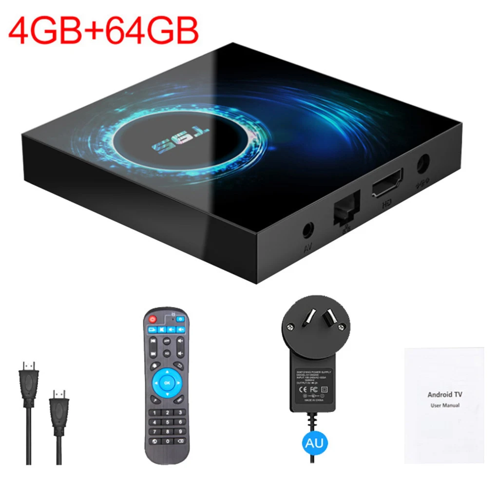 4 ядра ТВ коробка большая Ёмкость телевизионный приемник для Android 10 0 HD2.0 Media Player
