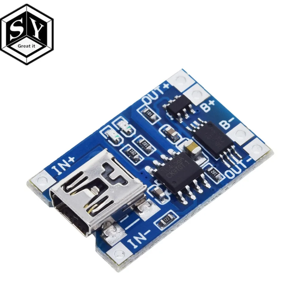 1 шт. Great IT 5V 1A Micro USB 18650 type-c литиевая батарея зарядная плата модуль+ защита двойные функции TP4056 18650