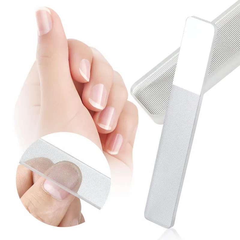 Professional Nano Glass Nail File Buffer Block Shiner Manicure Art Polish Nails Accessories Files With | Красота и здоровье