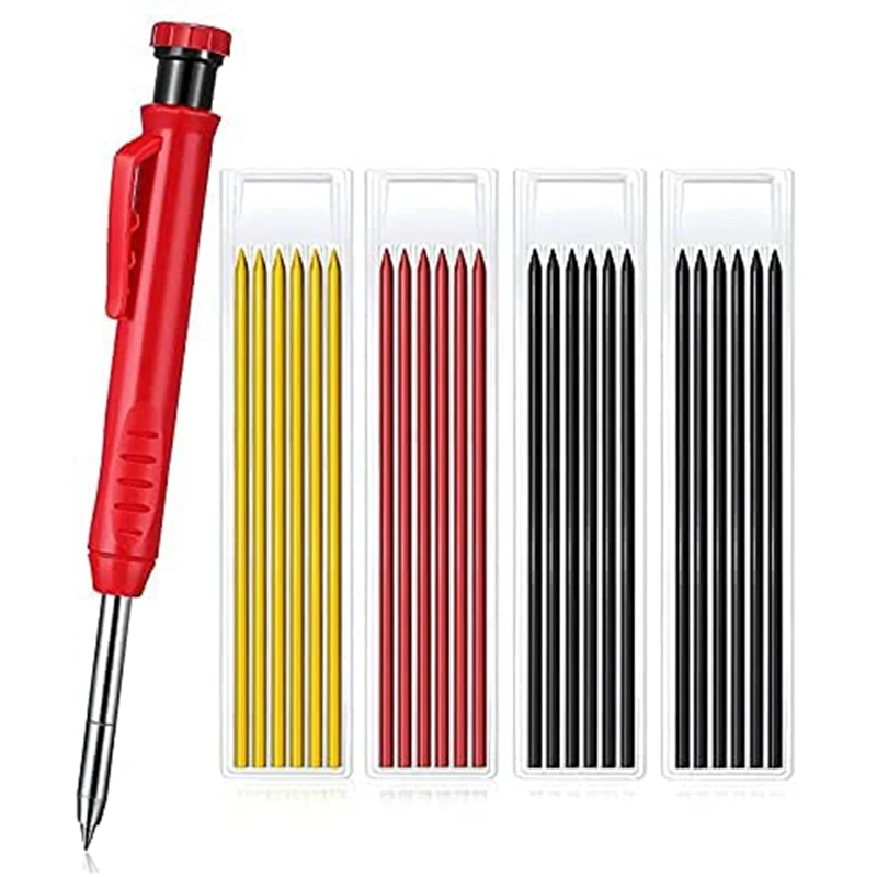 

Твердый плотничный карандаш с искусственным дизайном, включает в себя 1 фотомаркер, 24 Механического Карандаша