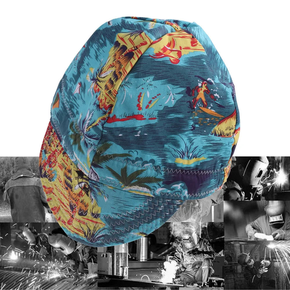 

Premium Welding Hat Welding Welders Protective Welding Cap Hat (Random Pattern)