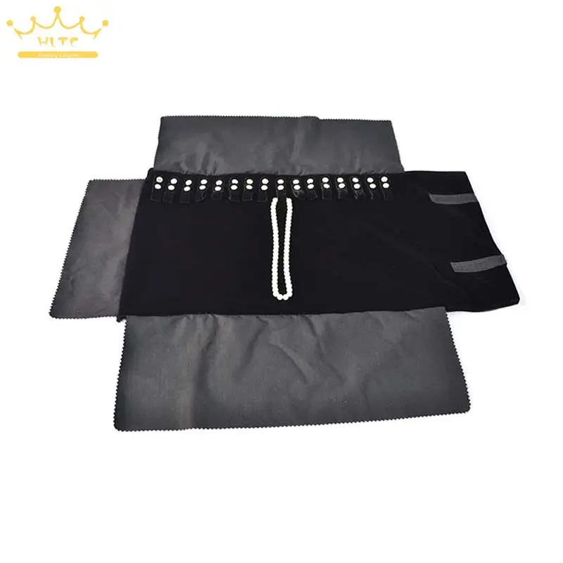 Classiaal черный бархатный органайзер витрина для ювелирных изделий Портативная